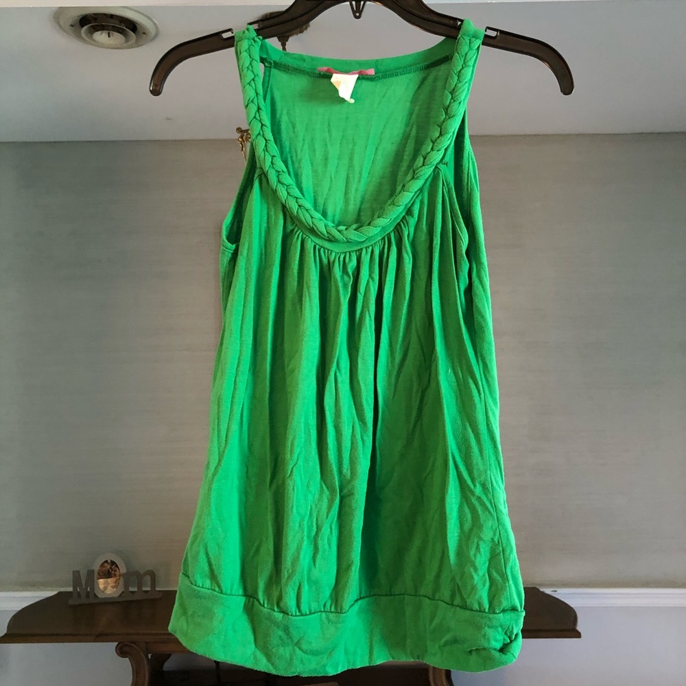 Green tank top